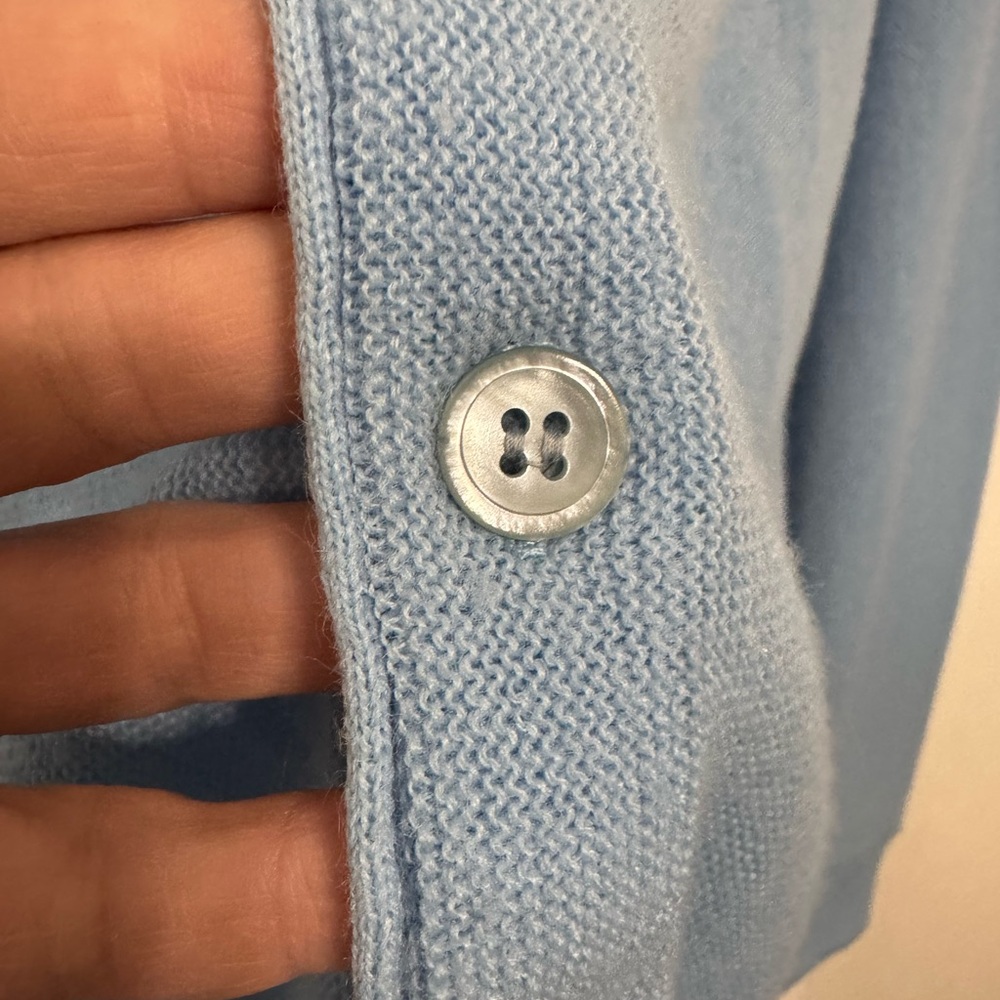 Jantzen Men's Light Blue Cardigan Sweater - Picture 2 of 7